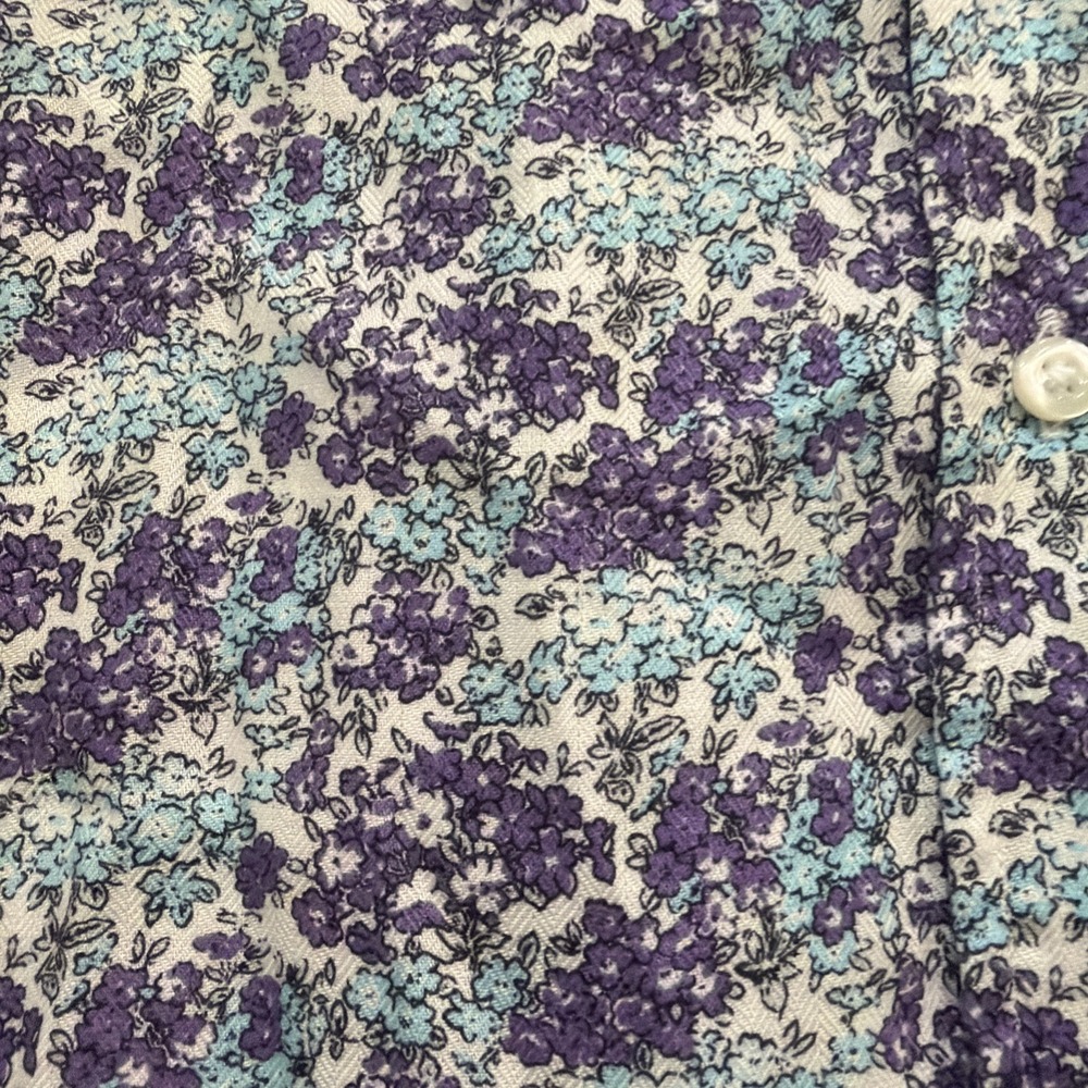 Grayson Clothiers Golfwear Women's Blue & Purple Floral Button-Up Hero Blouse 01 View 2